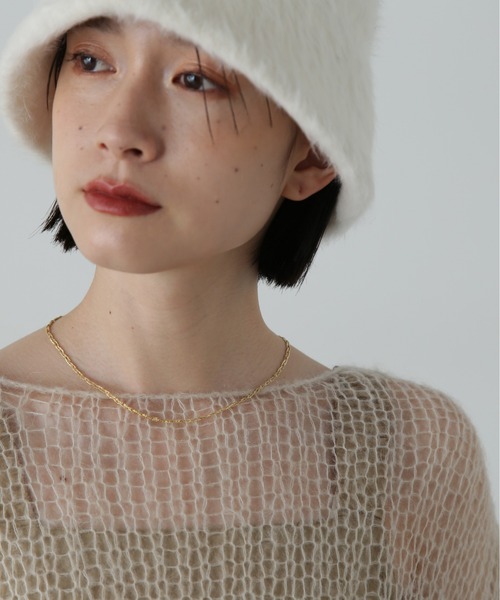 N.（N. Natural Beauty Basic）（エヌエヌナチュラルビューティーベーシック）の「◆ツイストチェーンネックレス（ネックレス・レディース・ゴールド/シルバー・ﾌﾘ-）」の5枚目の写真