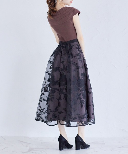 tocco closet(トッコ クローゼット)の「リボンデザインリブニットプルオーバー(ニット/セーター・レディース・ベージュ/ピンク/ブラウン・M)」の5枚目の写真