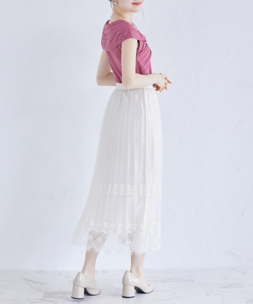 tocco closet(トッコ クローゼット)の「リボンデザインリブニットプルオーバー(ニット/セーター・レディース・ベージュ/ピンク/ブラウン・M)」の15枚目の写真