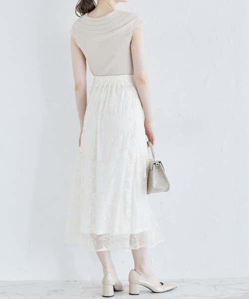 tocco closet(トッコ クローゼット)の「リボンデザインリブニットプルオーバー(ニット/セーター・レディース・ベージュ/ピンク/ブラウン・M)」の13枚目の写真