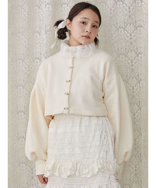 merry jenny（メリージェニー）の「ローズカーデイガン（カーディガン/ボレロ・レディース・ブルー/ブラック/アイボリー・FREE）」の11枚目の写真