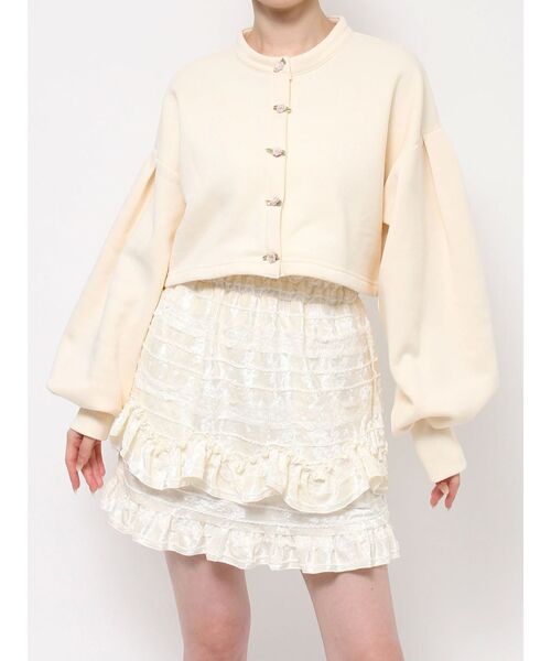 merry jenny（メリージェニー）の「ローズカーデイガン（カーディガン/ボレロ・レディース・ブルー/ブラック/アイボリー・FREE）」の18枚目の写真