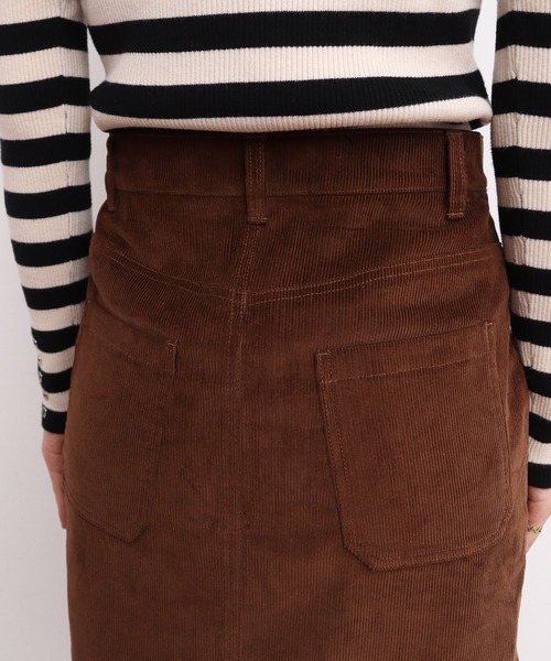 CHILD WOMAN（チャイルドウーマン）の「14Ｗコール ミニスカート（スカート・レディース・ブラウン/ネイビー・36/38）」の13枚目の写真