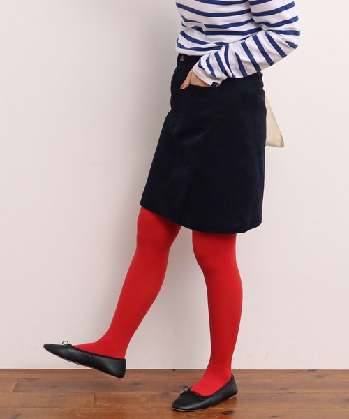 CHILD WOMAN（チャイルドウーマン）の「14Ｗコール ミニスカート（スカート・レディース・ブラウン/ネイビー・36/38）」の22枚目の写真