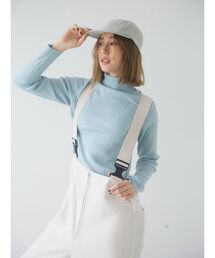 Ungrid - 新品 バックレースアップタートルニット インナーセット Ungrid バックレースアップタートルニット ブラック