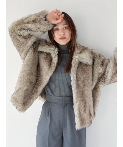 Ungrid（アングリッド）の「ウォッシャブルタートルニット（ニット/セーター・レディース・アイボリー/イエロー/オレンジ/ブルー/グレー/ピンク/ブラック・FREE）」の10枚目の写真