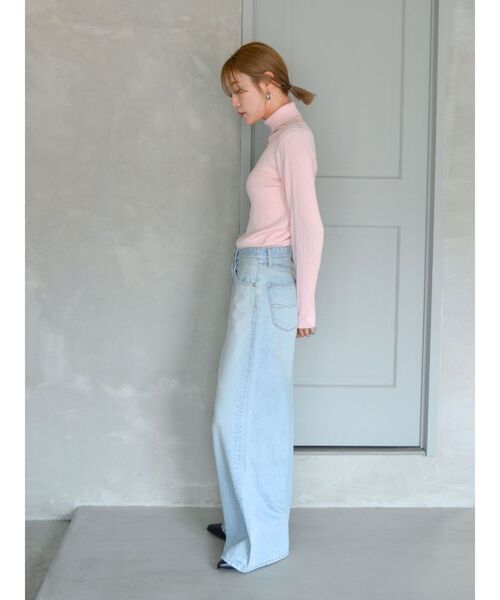 Ungrid（アングリッド）の「ウォッシャブルタートルニット（ニット/セーター・レディース・アイボリー/イエロー/オレンジ/ブルー/グレー/ピンク/ブラック・FREE）」の15枚目の写真