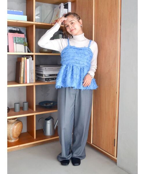 Ungrid（アングリッド）の「ウォッシャブルタートルニット（ニット/セーター・レディース・アイボリー/イエロー/オレンジ/ブルー/グレー/ピンク/ブラック・FREE）」の21枚目の写真