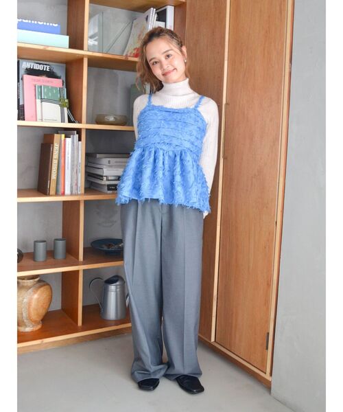 Ungrid（アングリッド）の「ウォッシャブルタートルニット（ニット/セーター・レディース・アイボリー/イエロー/オレンジ/ブルー/グレー/ピンク/ブラック・FREE）」の22枚目の写真