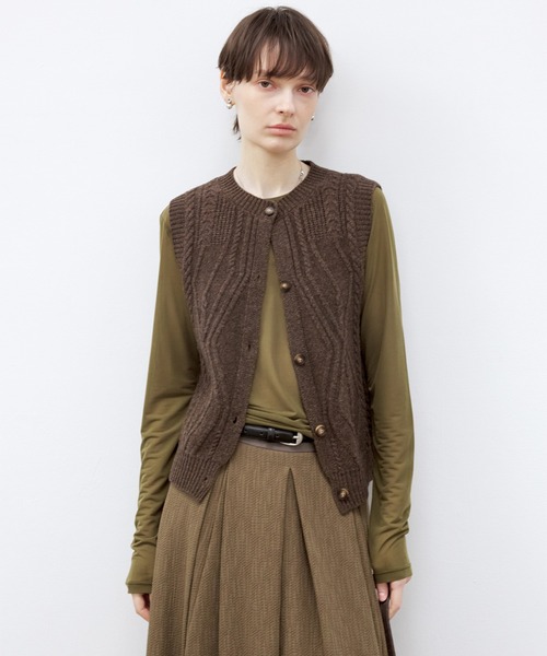 tageechita（タジチタ）の「【TAGEECHITA】ベーシックシアートップス（Tシャツ/カットソー・レディース・アイボリー/オリーブ・L/M/S）」の12枚目の写真