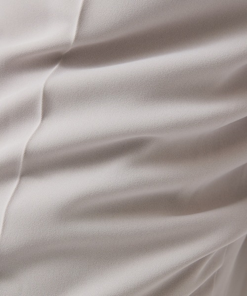 qualite(カリテ)の「マットサテンストレートパンツ/秋服/冬服/オフィスカジュアル(スラックス・レディース・モカ/アイボリー/グレイッシュブルー/チャコールグレー/ピンクベージュ・34/36/38)」の11枚目の写真