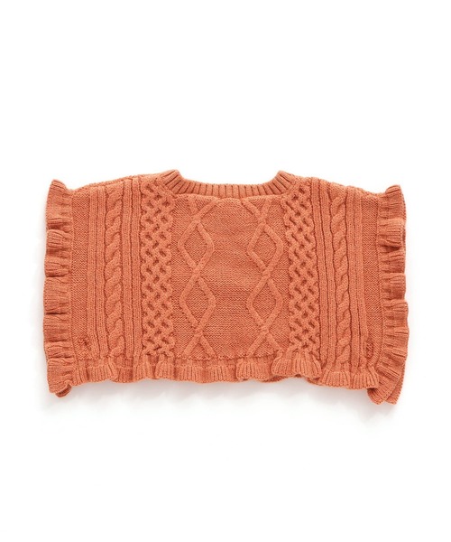 F.O.KIDS（エフオーキッズ）の「F.O.KIDS/エフオーキッズ ニットベスト（ベスト・キッズ・オレンジ/チャコール/アイボリー・140/120）」の6枚目の写真