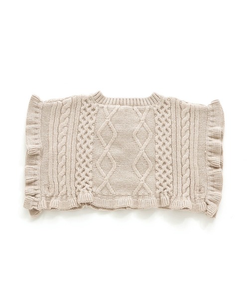 F.O.KIDS（エフオーキッズ）の「F.O.KIDS/エフオーキッズ ニットベスト（ベスト・キッズ・オレンジ/チャコール/アイボリー・140/120）」の4枚目の写真