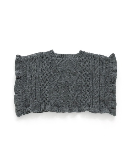 F.O.KIDS（エフオーキッズ）の「F.O.KIDS/エフオーキッズ ニットベスト（ベスト・キッズ・オレンジ/チャコール/アイボリー・140/120）」の5枚目の写真