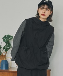 【セットアップ対応】フード付きナイロンベスト