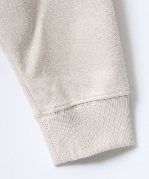 Lazar（ラザル）の「Faux Suede Beard Man Embroidery Sweat/オーバーサイズ フェイクスウェード ヒゲオジサン ワンポイント刺繍 スウェット トレーナー/レディース メンズ（スウェット・メンズ・チャコール/ホワイト系その他/ブラウン/グレー系その他/アイボリー/ブルー・L/M）」の21枚目の写真