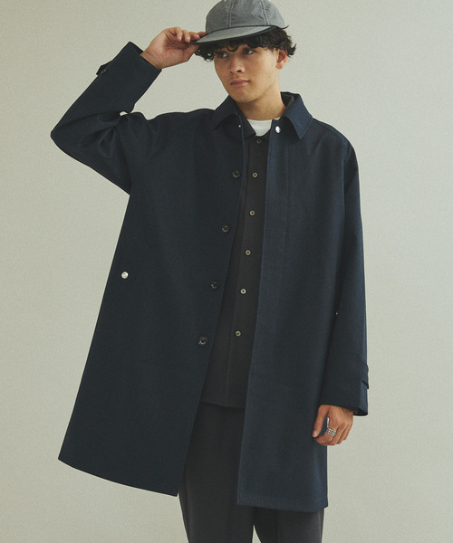 417 EDIFICE（フォーワンセブンエディフィス）の「”Break and Through” 2レイヤーコート（ステンカラーコート・メンズ・チャコールグレー/ネイビー/ブラウン・SMALL/MEDIUM/LARGE）」の8枚目の写真