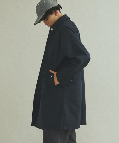 417 EDIFICE（フォーワンセブンエディフィス）の「”Break and Through” 2レイヤーコート（ステンカラーコート・メンズ・チャコールグレー/ネイビー/ブラウン・SMALL/MEDIUM/LARGE）」の9枚目の写真