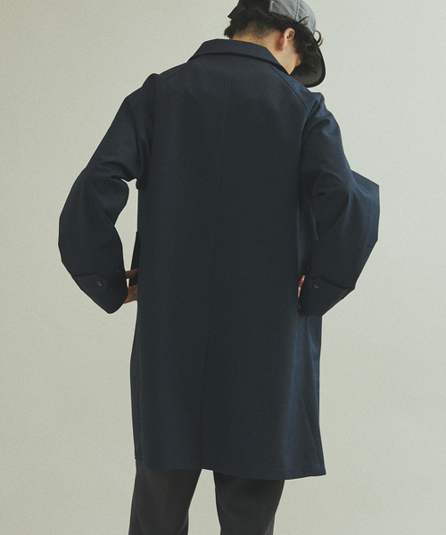 417 EDIFICE（フォーワンセブンエディフィス）の「”Break and Through” 2レイヤーコート（ステンカラーコート・メンズ・チャコールグレー/ネイビー/ブラウン・SMALL/MEDIUM/LARGE）」の11枚目の写真
