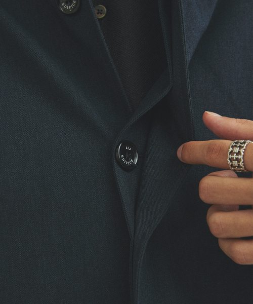 417 EDIFICE（フォーワンセブンエディフィス）の「”Break and Through” 2レイヤーコート（ステンカラーコート・メンズ・チャコールグレー/ネイビー/ブラウン・SMALL/MEDIUM/LARGE）」の14枚目の写真