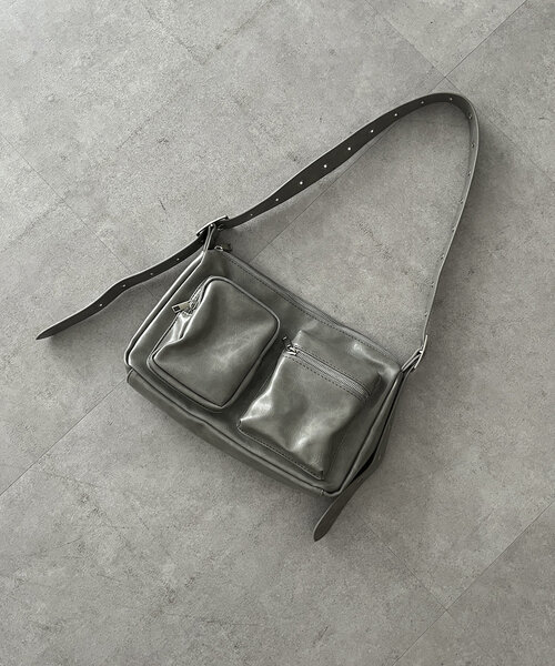 CPCM（シーピーシーエム）の「PUワンハンドルバッグ（ショルダーバッグ・レディース・ブラック/グレー/ブラウン・FREE）」の11枚目の写真