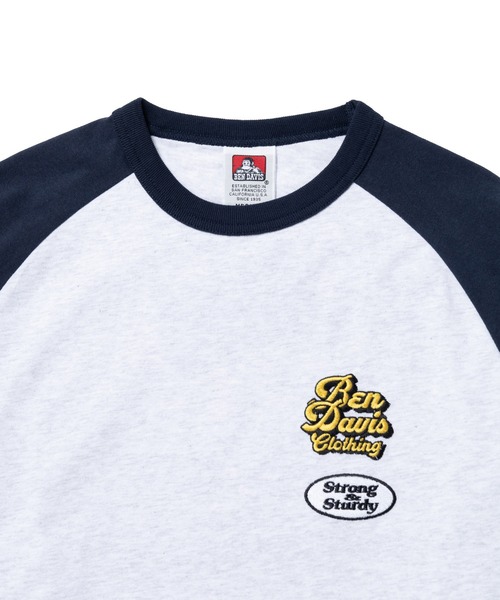  j.n.r.d（ジェー・エヌ・アール・ディー）の「【BENDAVIS別注】j.n.r.d/ラグランプリントロングTシャツ（Tシャツ/カットソー・メンズ・ネイビー/レンガ/ブラック・L/LL/M）」の13枚目の写真