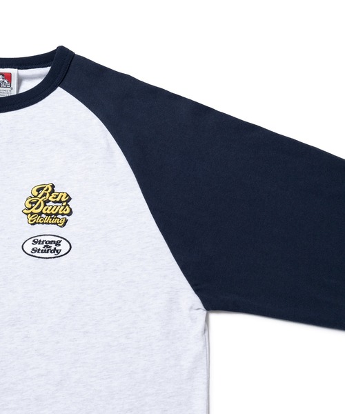  j.n.r.d（ジェー・エヌ・アール・ディー）の「【BENDAVIS別注】j.n.r.d/ラグランプリントロングTシャツ（Tシャツ/カットソー・メンズ・ネイビー/レンガ/ブラック・L/LL/M）」の14枚目の写真