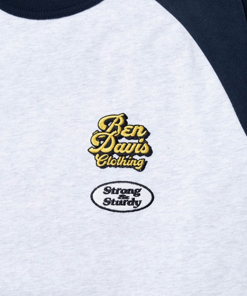  j.n.r.d（ジェー・エヌ・アール・ディー）の「【BENDAVIS別注】j.n.r.d/ラグランプリントロングTシャツ（Tシャツ/カットソー・メンズ・ネイビー/レンガ/ブラック・L/LL/M）」の6枚目の写真