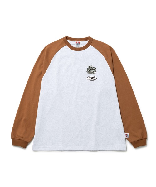  j.n.r.d（ジェー・エヌ・アール・ディー）の「【BENDAVIS別注】j.n.r.d/ラグランプリントロングTシャツ（Tシャツ/カットソー・メンズ・ネイビー/レンガ/ブラック・L/LL/M）」の11枚目の写真