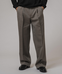 EDIFICE | LA BOUCLE (ラブークル) バレンシアチェック 2タックパンツ(スラックス)