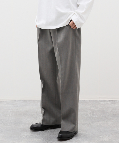 EDIFICE（エディフィス）の「LA BOUCLE (ラブークル) バレンシアチェック 2タックパンツ（スラックス・メンズ・ブラウン/チャコールグレー・2/3）」の11枚目の写真