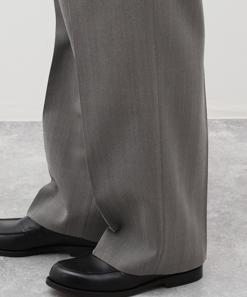 EDIFICE（エディフィス）の「LA BOUCLE (ラブークル) バレンシアチェック 2タックパンツ（スラックス・メンズ・ブラウン/チャコールグレー・2/3）」の22枚目の写真