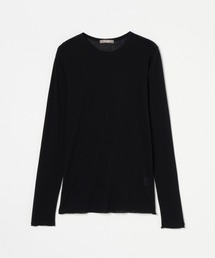 【smooth skin series】SHEER RIB JERSEY CREW
