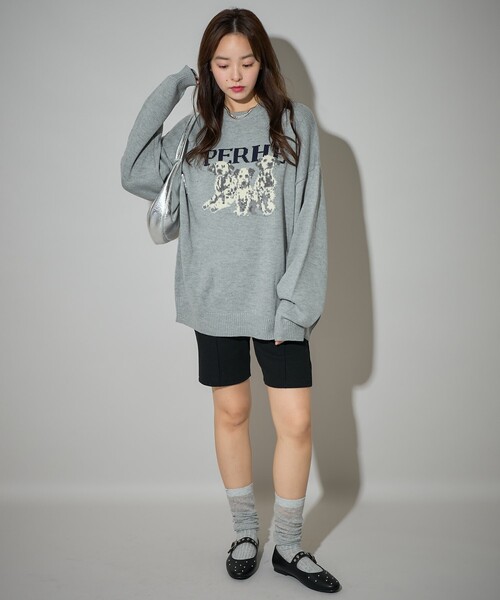 【きゅんちゃん 】Sov. ダルレーヨンスキッパージャガードニット３６美品 PUBLUX（パブリュクス）の「Bohemian Chop/ボヘミアンチョップ