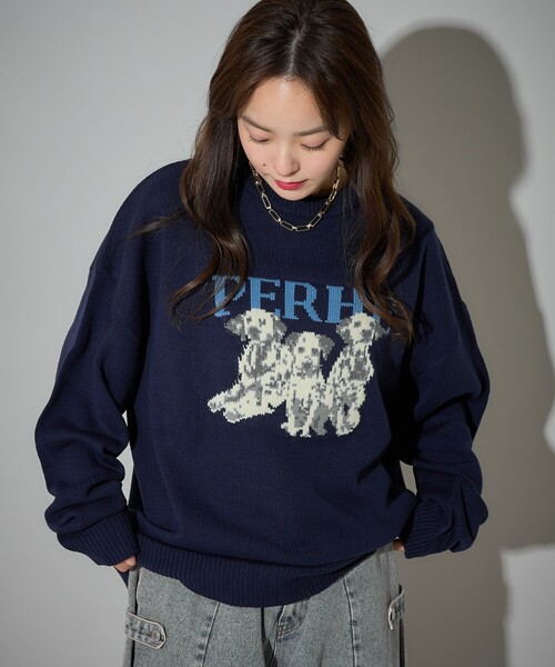 正規品♡トイプードルジャガード上下セット♡ボーダー PUBLUX（パブリュクス）の「Bohemian Chop/ボヘミアンチョップ