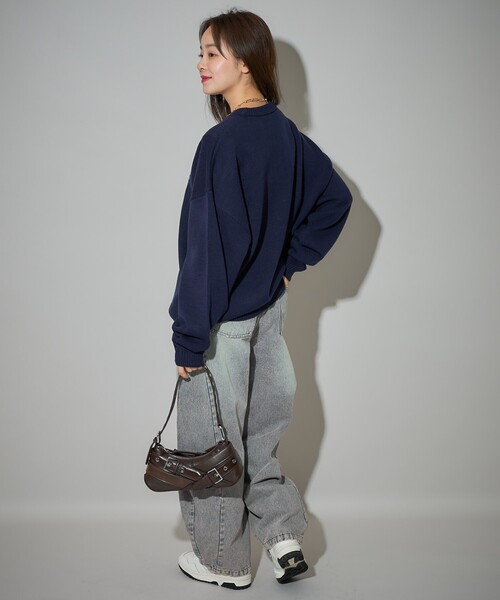 PUBLUX(パブリュクス)の「Bohemian Chop/ボヘミアンチョップ ダルメシアン ジャガード ニット 限定展開(ニット/セーター・レディース・ネイビー/グレー/ブラック・S/L/M)」の19枚目の写真