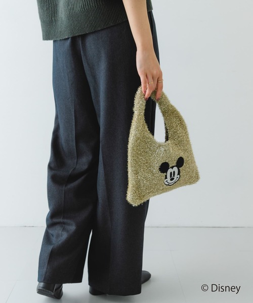 RODE SKO（ロデスコ）の「『別注』MICKEY/ワンハンドルラメニットバッグ（トートバッグ・レディース・シルバー/ブラック/ゴールド・ONE）」の8枚目の写真