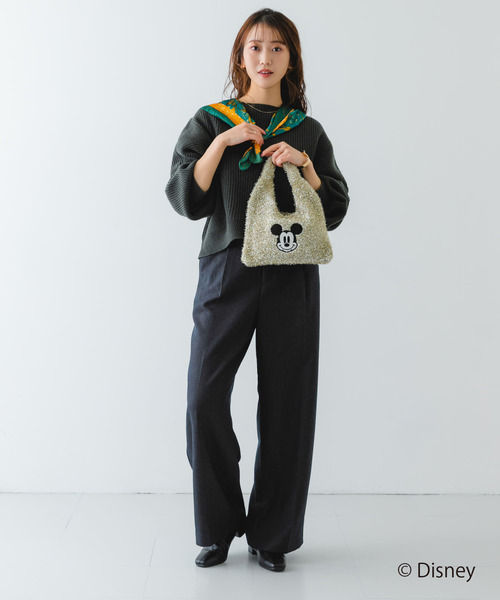 RODE SKO（ロデスコ）の「『別注』MICKEY/ワンハンドルラメニットバッグ（トートバッグ・レディース・シルバー/ブラック/ゴールド・ONE）」の14枚目の写真