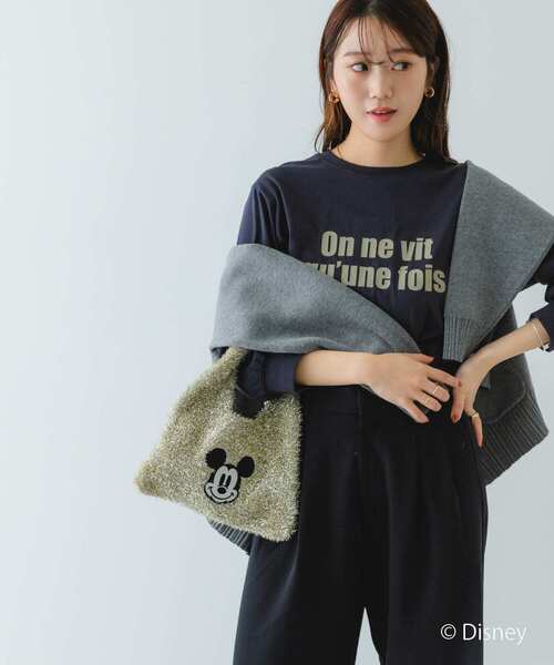 RODE SKO（ロデスコ）の「『別注』MICKEY/ワンハンドルラメニットバッグ（トートバッグ・レディース・シルバー/ブラック/ゴールド・ONE）」の20枚目の写真