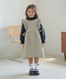 Lycee mine | 【オケージョン】フリルエプロンワンピース(ジャンパースカート)