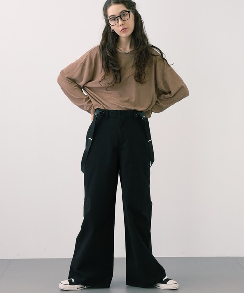 【セール】SALOON(サルーン)/サスペンダーパンツ【洗濯機洗い可】（チノパンツ）｜saloon（サルーン） 8,690円