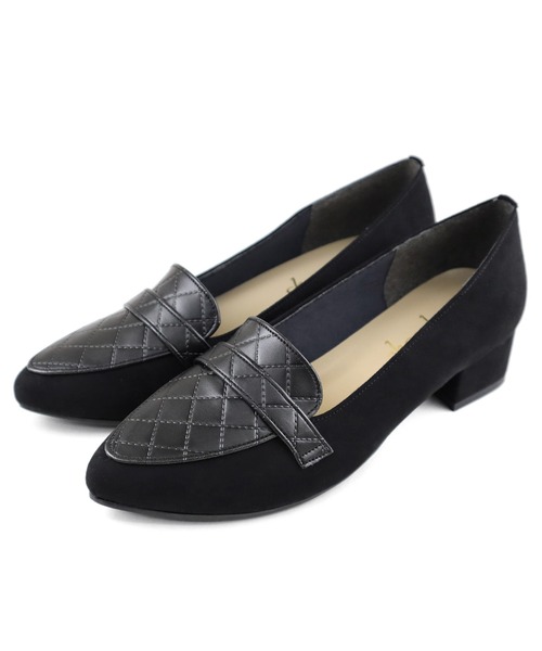 chocolates(チョコラテス)の「晴雨兼用 アーモンドトゥ ローファーパンプス【日本製】(ローファー・レディース・ブラック/ベージュ系/ブラック系・22.5cm/23cm/23.5cm/24cm/24.5cm/25cm/22cm)」の13枚目の写真