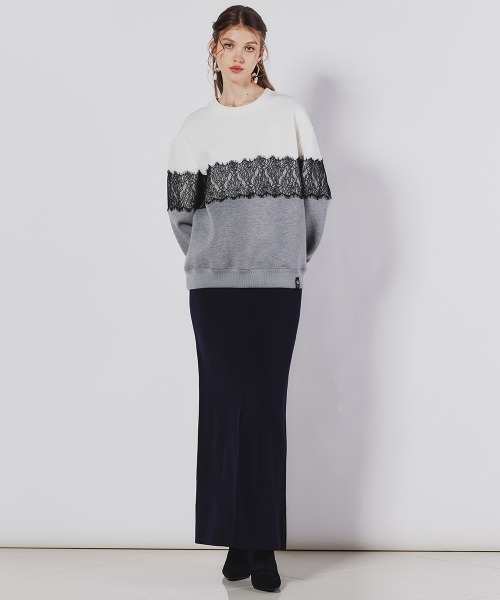 Sov.（ソブ）の「スリットロングタイトスカート（スカート・レディース・オフホワイト・38/36）」の12枚目の写真