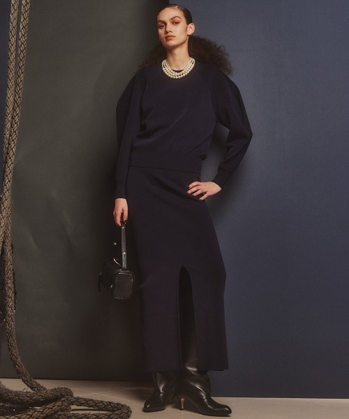 Sov.（ソブ）の「スリットロングタイトスカート（スカート・レディース・オフホワイト・38/36）」の13枚目の写真