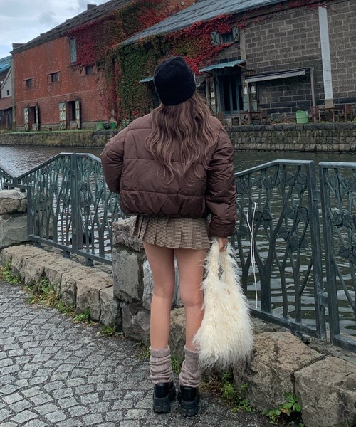 INTER FACTORY（インターファクトリー）の「mayu - チャーム付きフェイクファーバッグ made in INTERFACTORY（ハンドバッグ・レディース・アイボリー/ブラウン・FREE）」の20枚目の写真