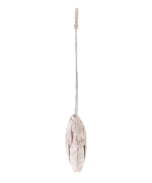 Maison de FLEUR(メゾンドフルール)の「ビジューリボンギャザーショルダーバッグ(ショルダーバッグ・レディース・アイボリー/ブラック/ピンク・FREE)」の12枚目の写真