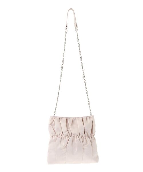 Maison de FLEUR(メゾンドフルール)の「ビジューリボンギャザーショルダーバッグ(ショルダーバッグ・レディース・アイボリー/ブラック/ピンク・FREE)」の13枚目の写真