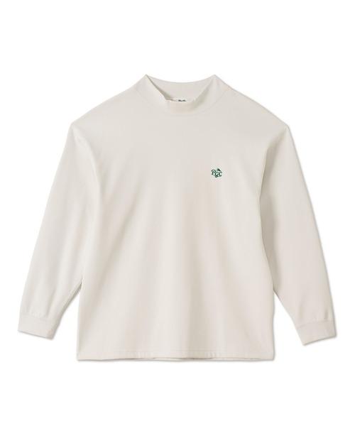 Pacific GOLF CLUB（パシフィックゴルフクラブ）の「MOCK-NECK BIG TEE LONG SLEEVE CUP & SURFER（Tシャツ/カットソー・メンズ・ブラック/オリーブ/オフホワイト・M/L/XL/S）」の4枚目の写真