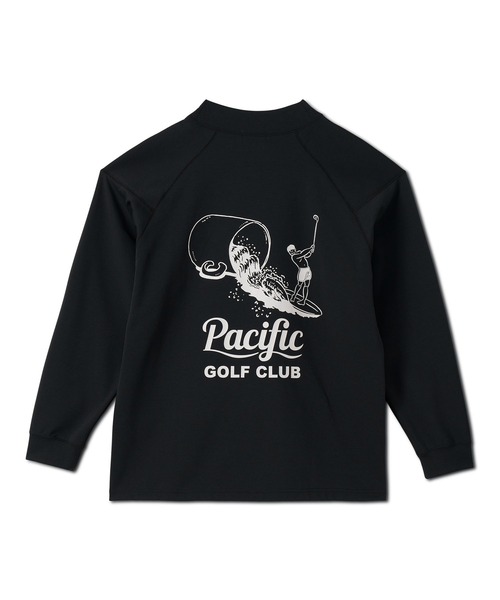 Pacific GOLF CLUB（パシフィックゴルフクラブ）の「MOCK-NECK BIG TEE LONG SLEEVE CUP & SURFER（Tシャツ/カットソー・メンズ・ブラック/オリーブ/オフホワイト・M/L/XL/S）」の9枚目の写真