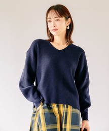 <WEB限定>袖ボリュームふんわりニット バルーンスリーブ/150034